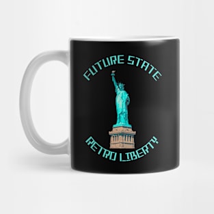 Future State Retro Liberty Statue United States Of America Mug